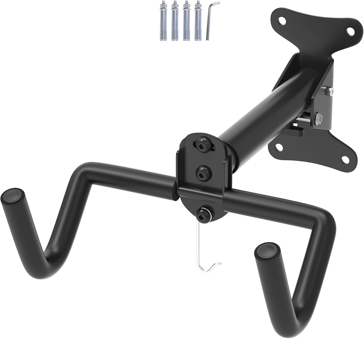 Xmdianss Wall Mount Bicycle Hanger Rack - Adjustable, Foldable, Scratch-Proof Storage