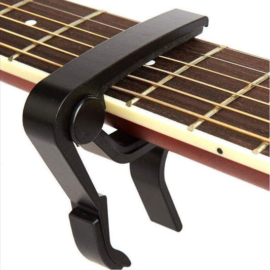 Rubik Black Aluminum Guitar Capo for 6‑String Acoustic & Electric