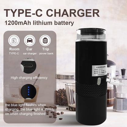 Portable Mini Electric Espresso Maker with Type‑C & Car Charger