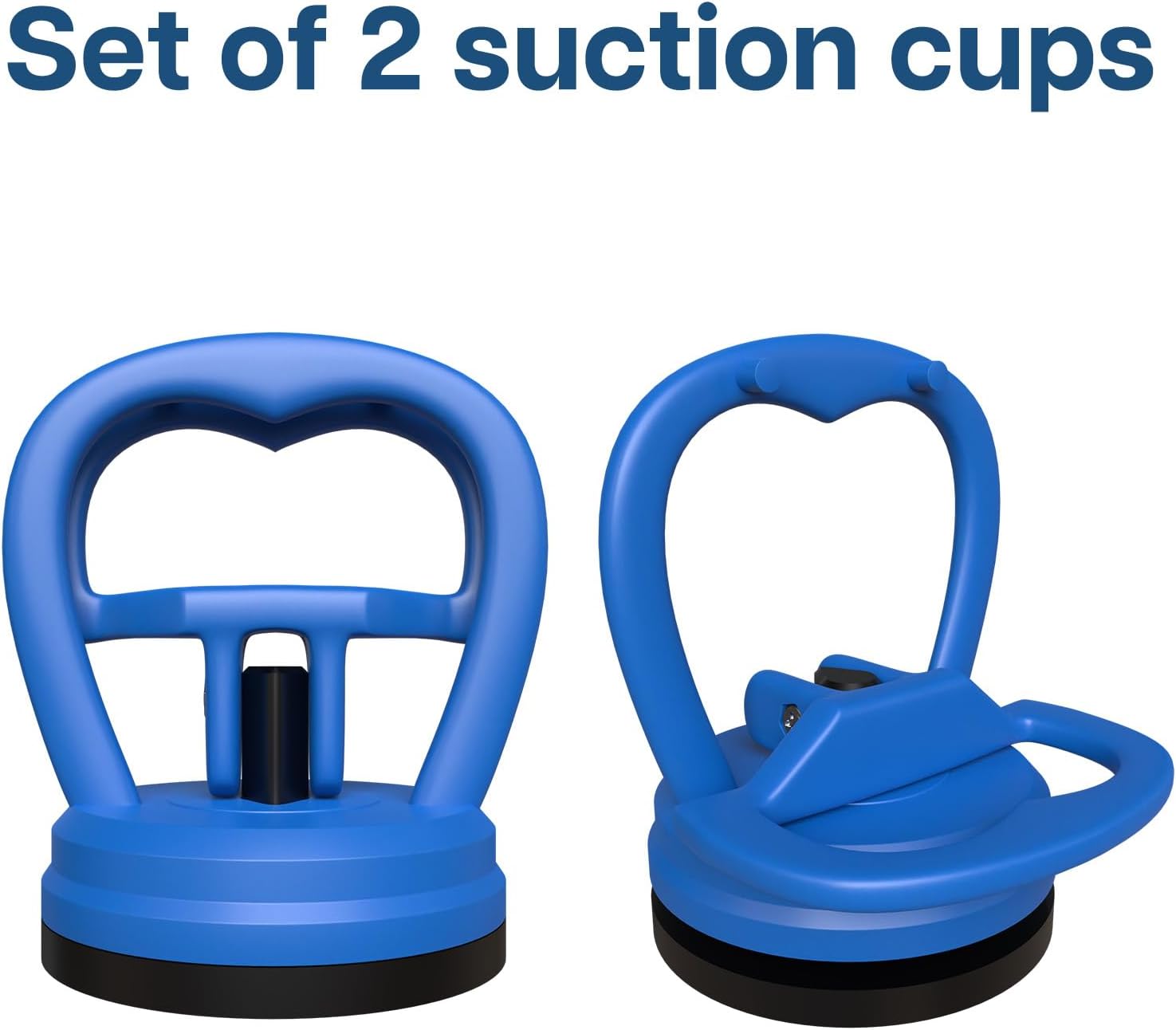 MMOBIEL Suction Cups 2 Pack, 22 lb Heavy Duty Vacuum Lifter, Blue