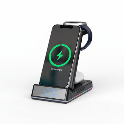 Daewoo 5024996976977 Foldable Wireless Charger Stand for Apple Samsung
