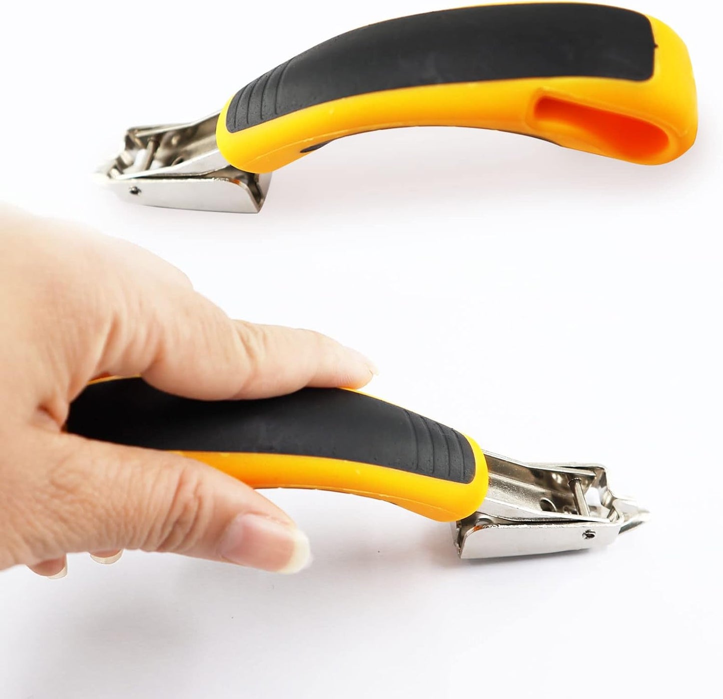 Heavy Duty Yellow Staple Remover with Rubber Grip