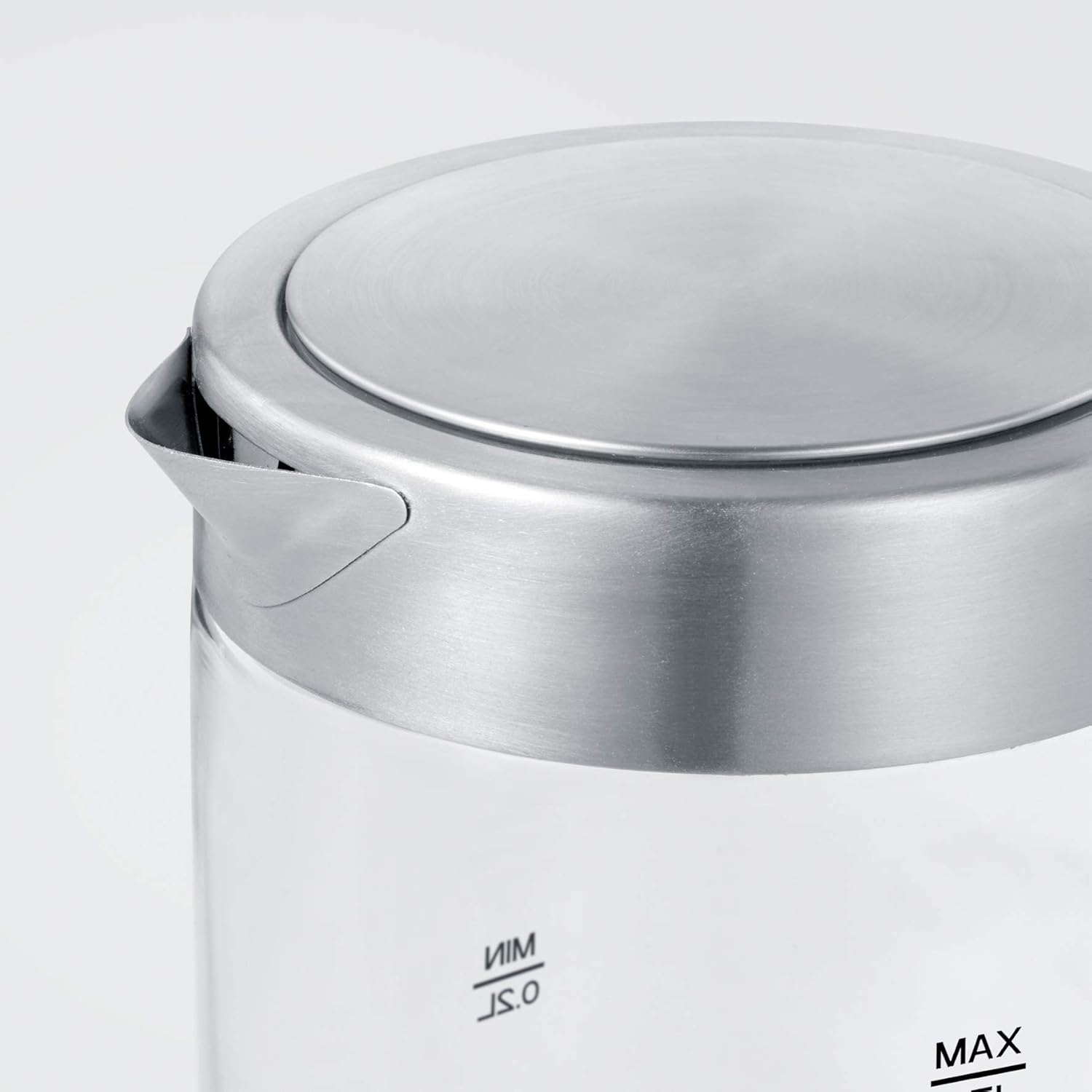SEVERIN Mini Glass Kettle 0.5L Stainless Steel Black Compact