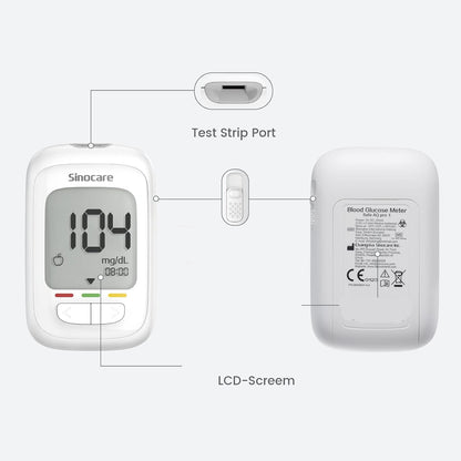 sinocare Safe AQ Pro I Blood Glucose Meter Set
