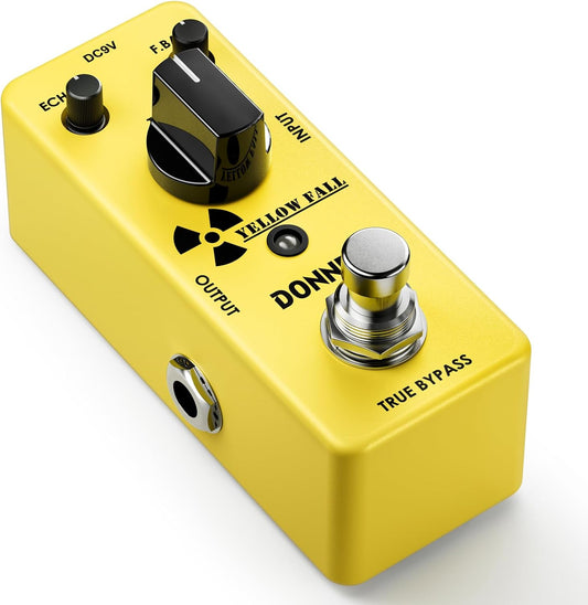 Donner Yellow Fall Analog Delay Guitar Effects Pedal True Bypass