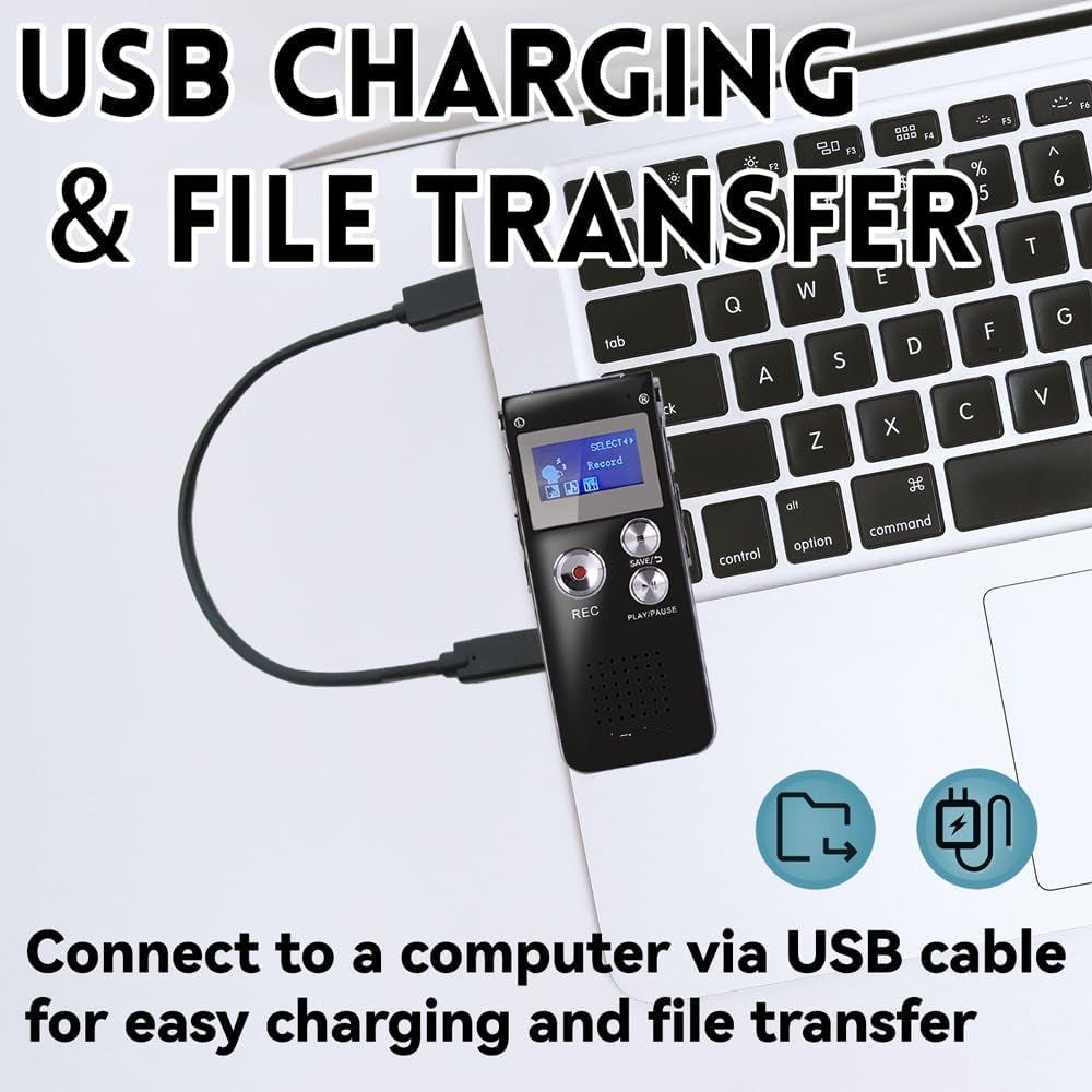 ELEKHOMI M2 32GB Digital Voice Recorder