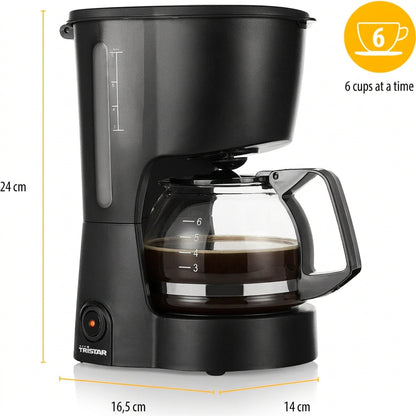 Tristar CM-1246 Filter Coffee Machine 0.6L 600W Black