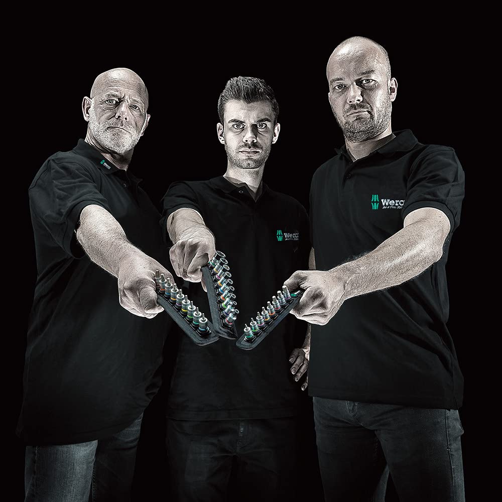 Wera Zyklop Belt 4 Socket Set 1/4‑Inch Drive, 9‑Piece