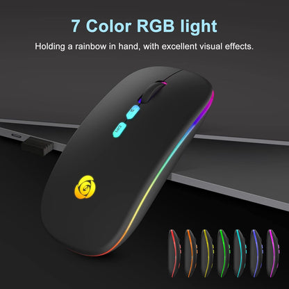 CC Store BRCC_221SMJBM_B Wireless Mouse USB-C Rechargeable Dual Mode Silent Slim