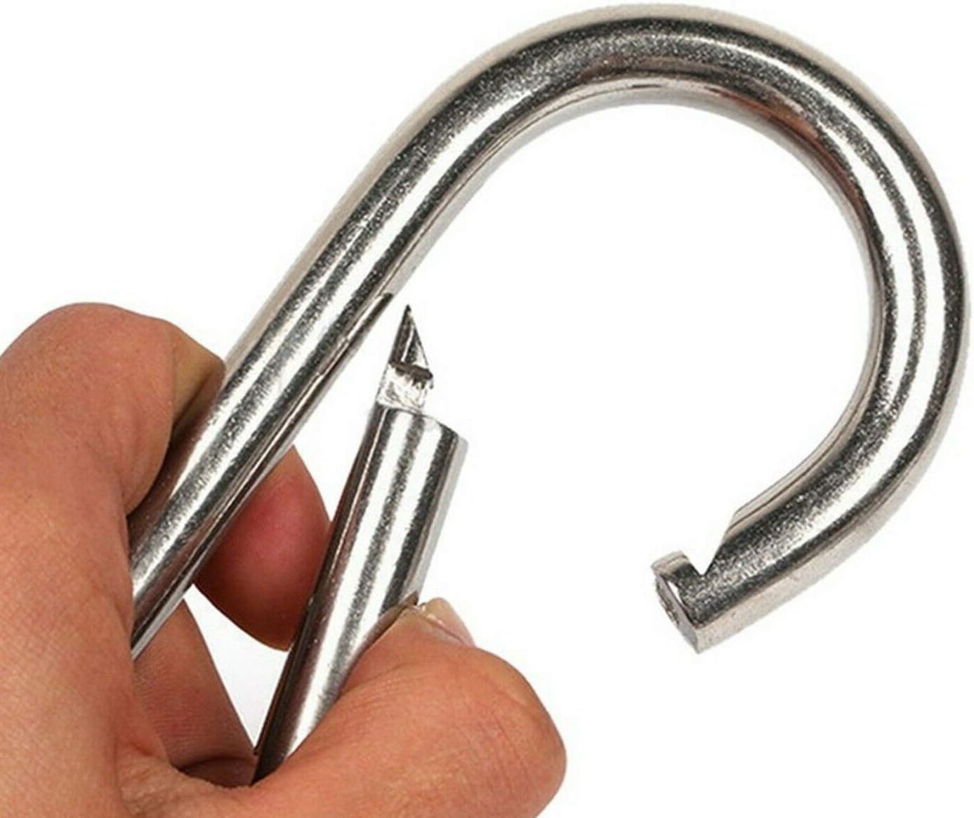 5.5 Inch Heavy Duty Stainless Steel Carabiner with 600lb Capacity