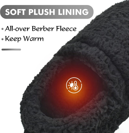 CoFace Women's Memory Foam Sherpa Plush Slippers – Warm Comfort