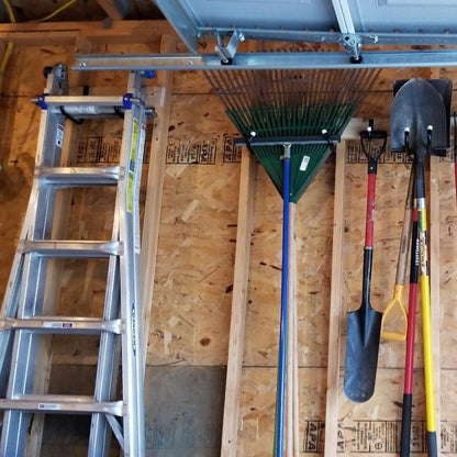 Heavy-Duty Steel Garage Wall Hooks 17cm J-Shaped Storage Hangers