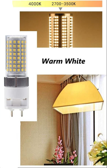 ALQFFHL G12 LED Bulb 16W 1600 Lumens 3000K Warm White Bi-Pin Corn Light Ceramic Pack