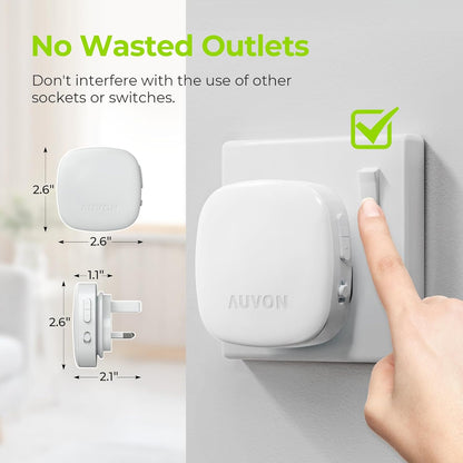 AUVON Adjustable Dimmable Night Light with Motion Sensor (2 Pack)