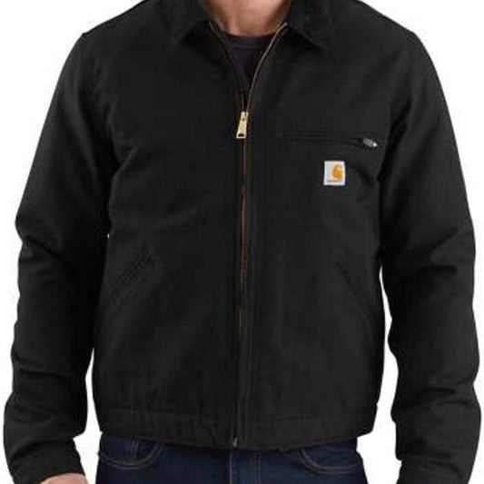 Carhartt Men's Relaxed Fit Duck Blanket Lined Detroit Jacket