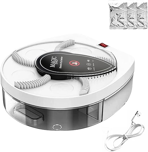 MAGIC SELECT Electric Fly Catcher: 360° Rotating USB-Powered Fly Trap for Home & Kitchen