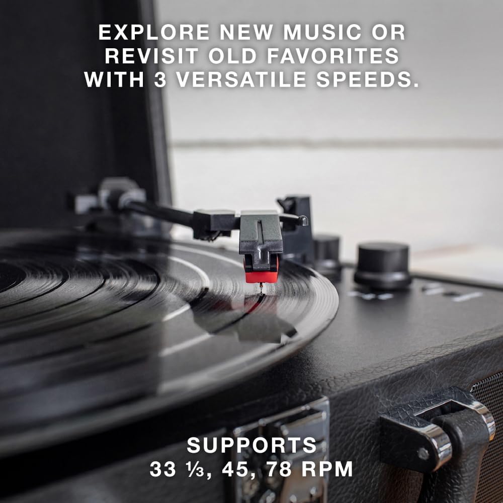 Victrola Journey Bluetooth Portable Turntable with Built-in Speakers