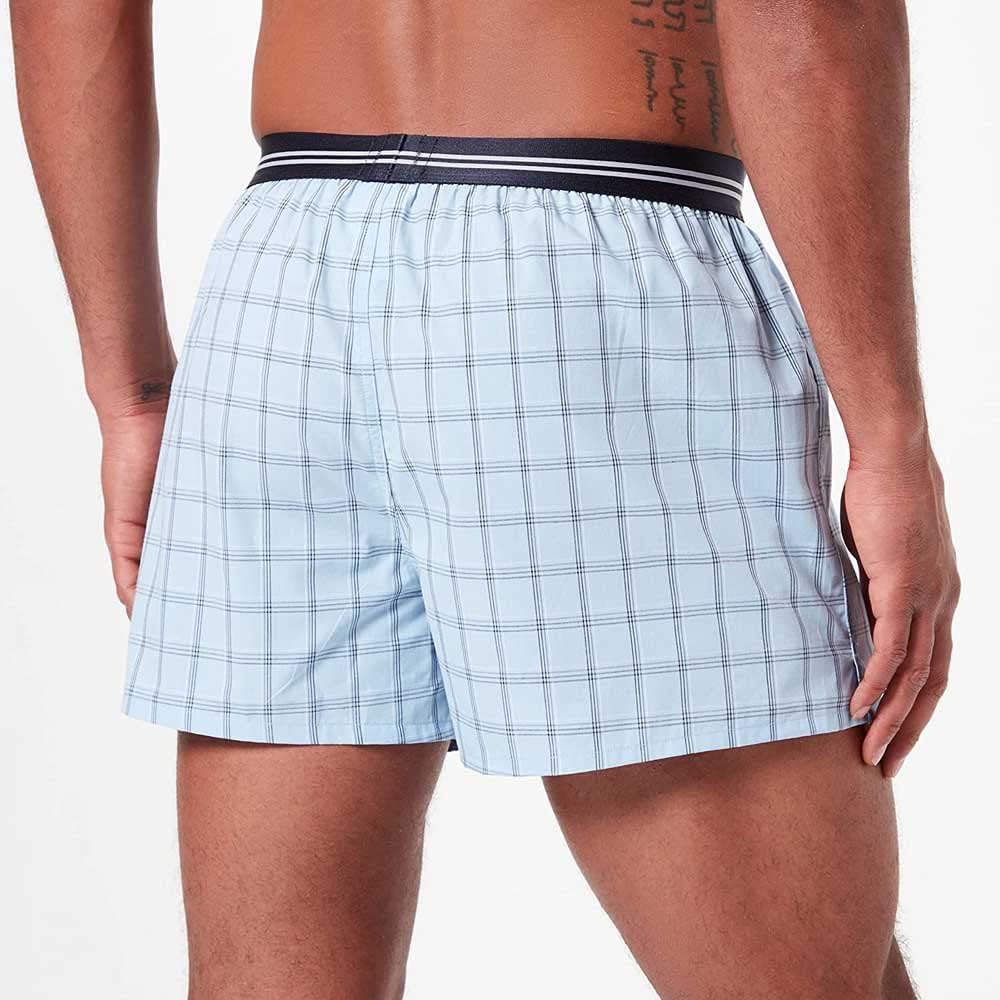 BOSS Men's 3-Piece Woven Boxer Shorts Pack Premium Cotton Comfort