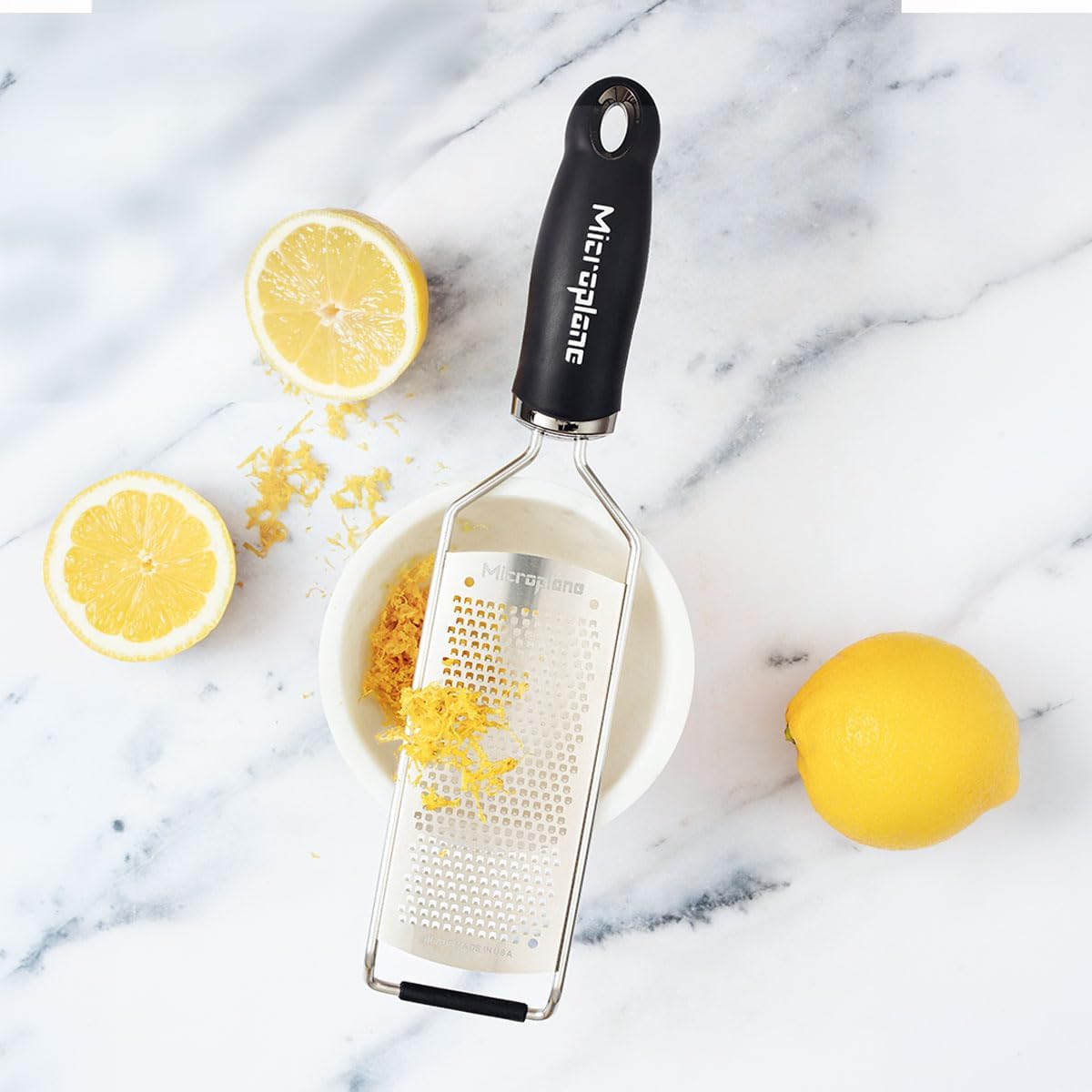Microplane Gourmet Series Hard Cheese Grater Fine Black