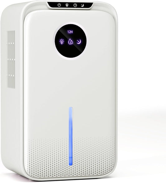 SOYEWV 88oz Portable Quiet Dehumidifier with Drain Hose for Bedroom