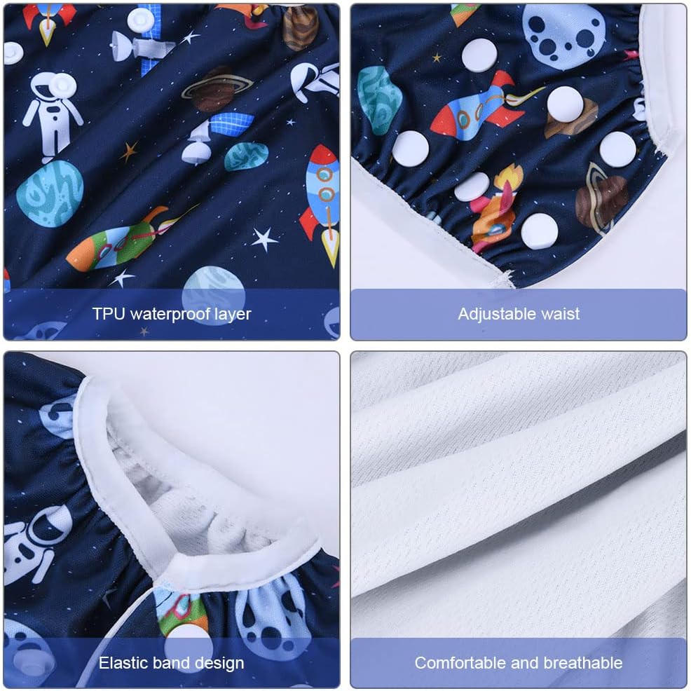 Vicloon Reusable Swimming Nappy – 2 Pack Adjustable Baby Swim Diapers