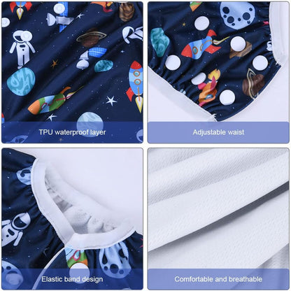 Vicloon Reusable Swimming Nappy – 2 Pack Adjustable Baby Swim Diapers