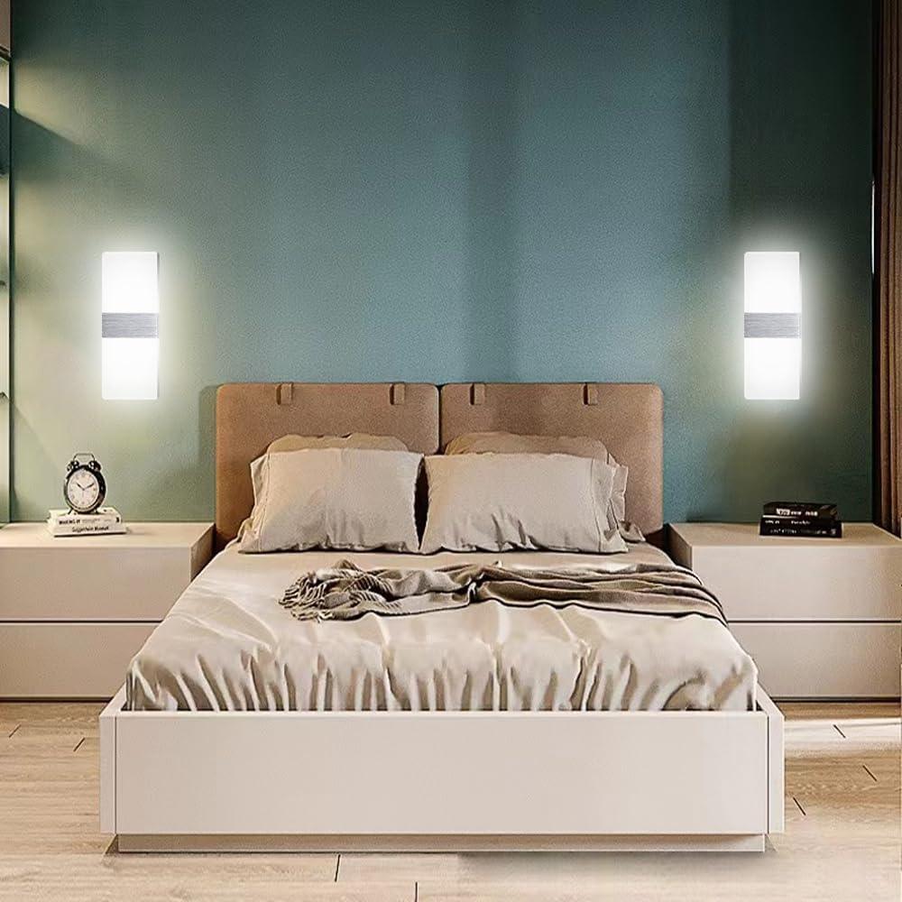 Modern LED Acrylic Wall Lamp 12W Cold White Light - Gomix Brands Outlet