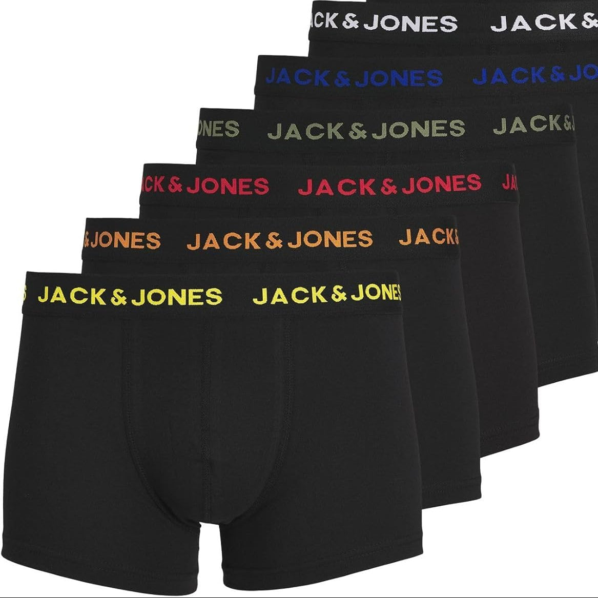 Jack & Jones Men's 7-Pack Comfortable Trunk Underwear Set