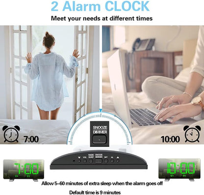 JUSHENG FM Radio Alarm Clock EN8830-1