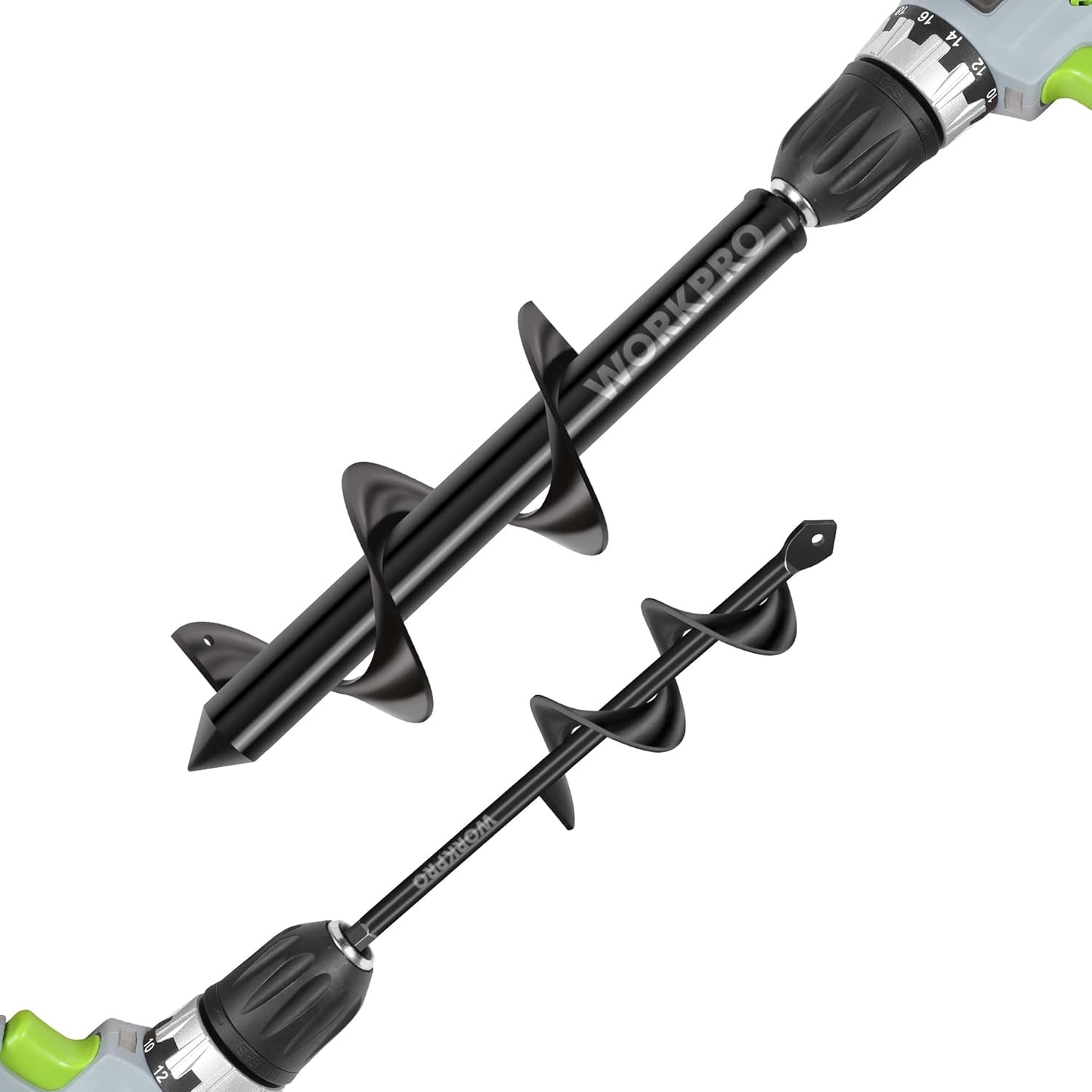 Garden Auger Drill Bit Set 2-Piece