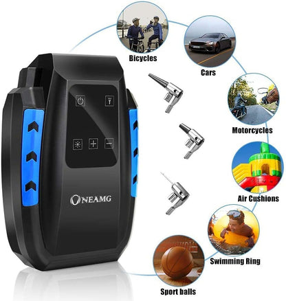 OneAmg 12V Portable Car Air Compressor with Touchscreen 150 PSI