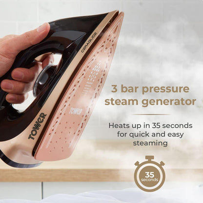 Tower CeraGlide T22023GLD Steam Generator Iron 2700W