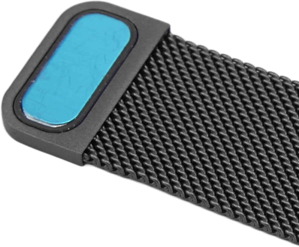 Jectse 20mm Metal Mesh Watch Band for Vivoactive HR Black