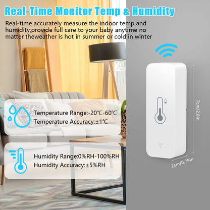 Ventika FAR1 WiFi Temperature Humidity Sensor White