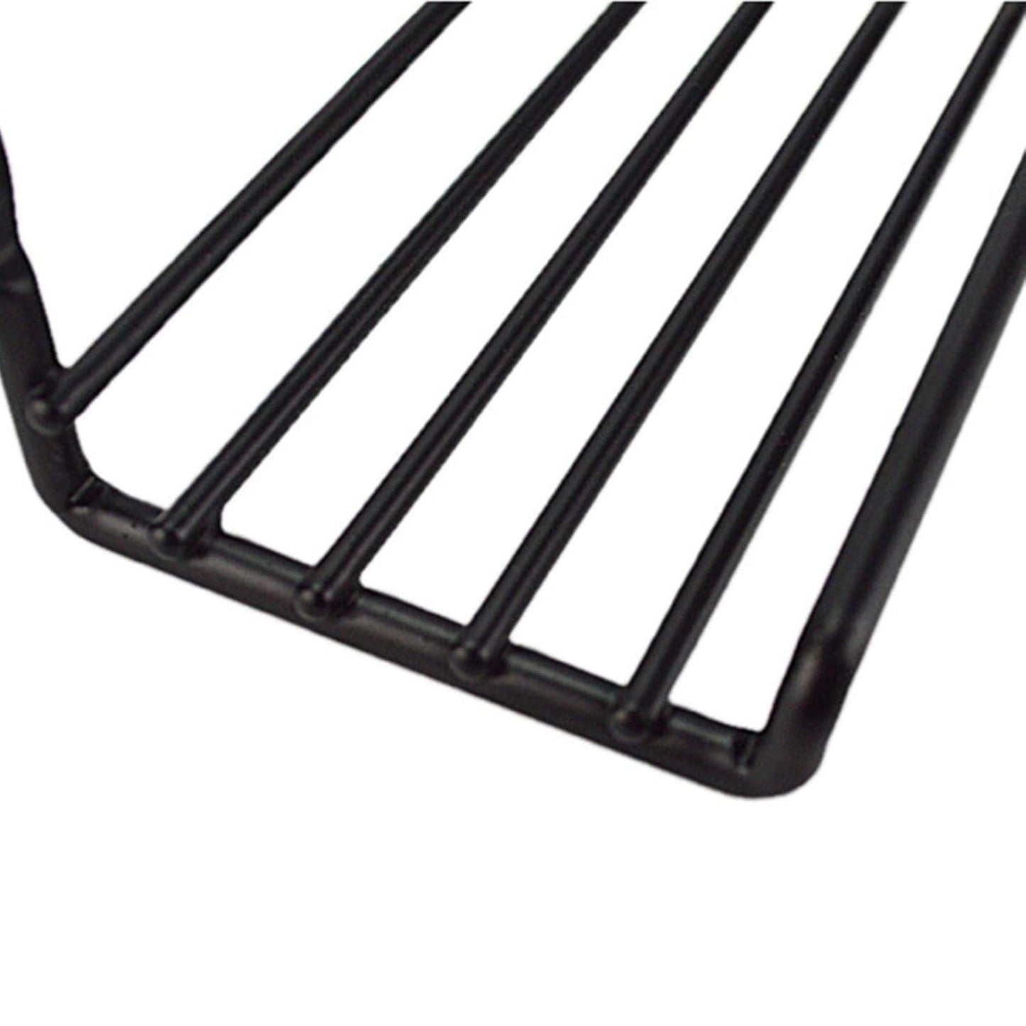 Metal Wall-Mounted Spice Rack Organizer Set - Black, 2 Pieces