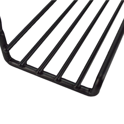 Metal Wall-Mounted Spice Rack Organizer Set - Black, 2 Pieces