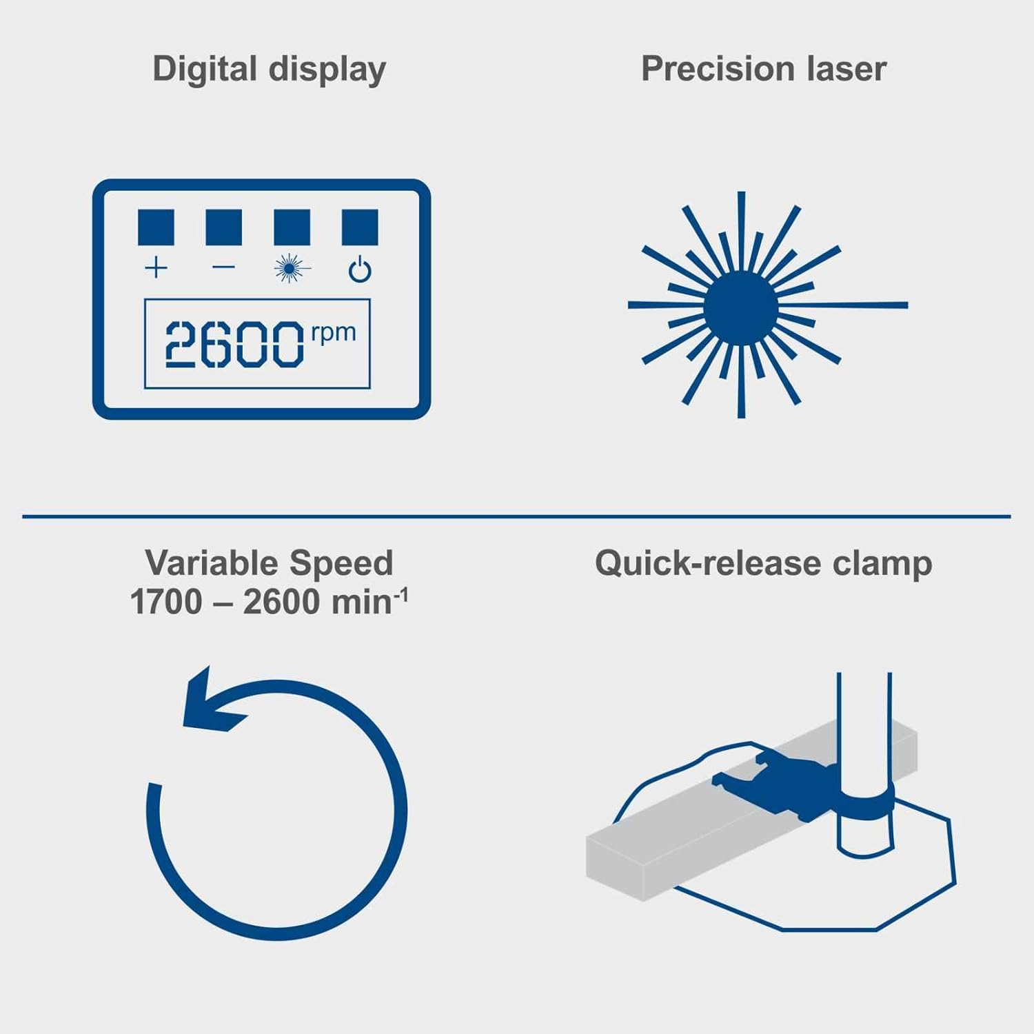 Scheppach DP60 710W Bench Pillar Drill with Digital Speed Display