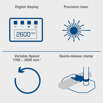 Scheppach DP60 710W Bench Pillar Drill with Digital Speed Display