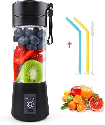 Moisturnt Portable USB Rechargeable Personal Blender 380ml Mini Smoothie Mixer
