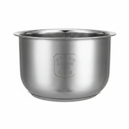 KICHOUSE Stainless Steel Rice Cooker Inner Pot, 2L Capacity, Silver