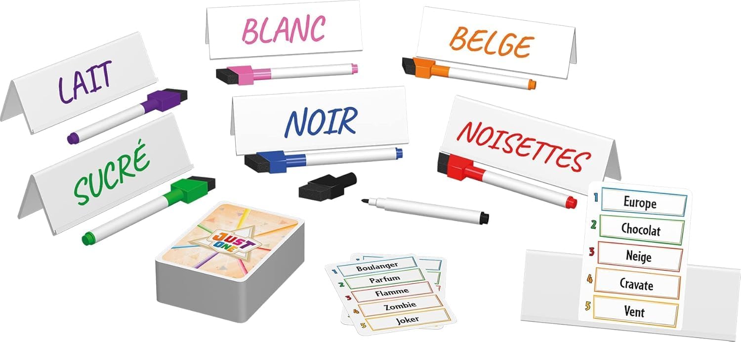 Just One French Party Game – 3-7 Players, 550 Words