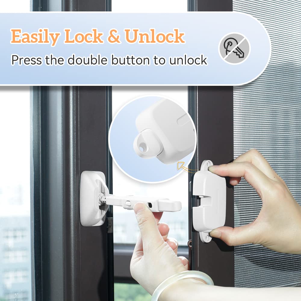 SAFELON Adjustable Window Safety Restrictor – Secure Kids & Pets