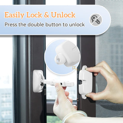 SAFELON Adjustable Window Safety Restrictor – Secure Kids & Pets