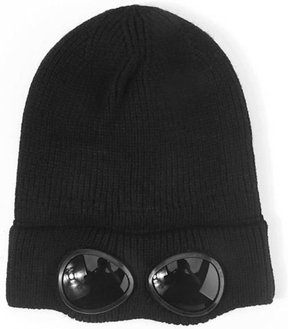 Tainrunse Anti-slip Knitted Beanie with Glasses – Warm Unisex Hat