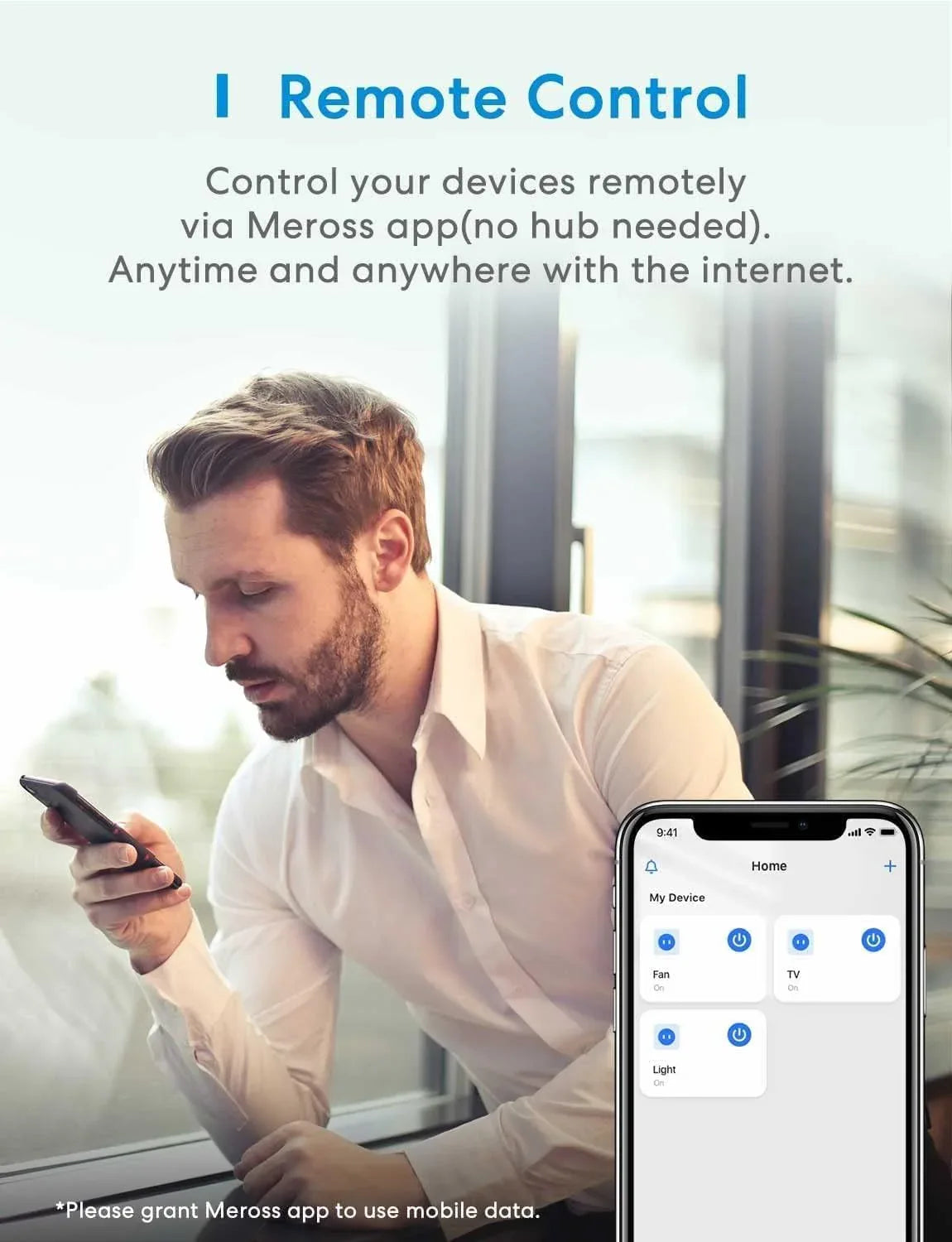 Meross WiFi Smart Plug – Alexa, Google Home & HomeKit Compatible, 1 Pack - Gomix Brands Outlet