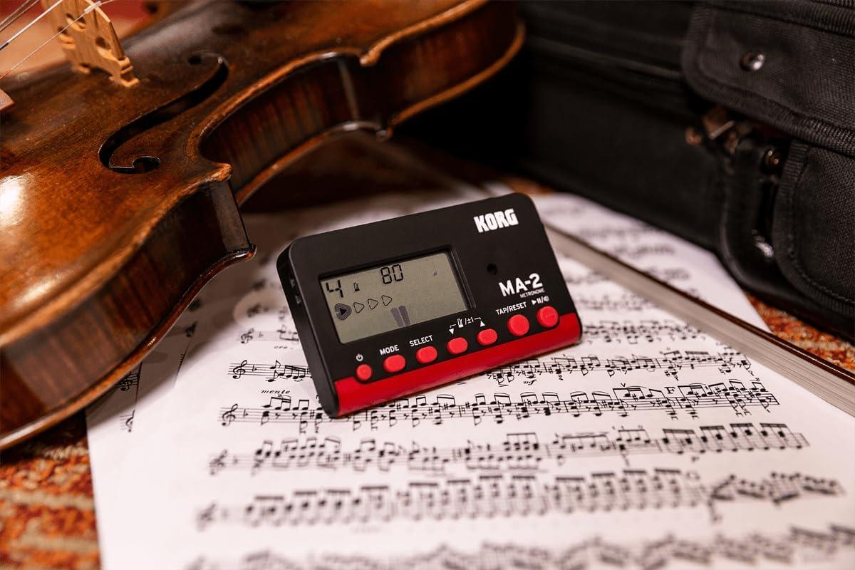 Korg MA-2 Digital Metronome for Orchestral Instruments Black and Red - Gomix Brands Outlet