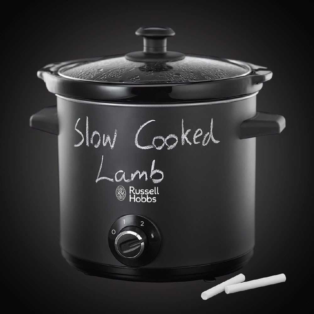 Russell Hobbs Chalkboard Slow Cooker 3.5L Black - Fun Family Meals