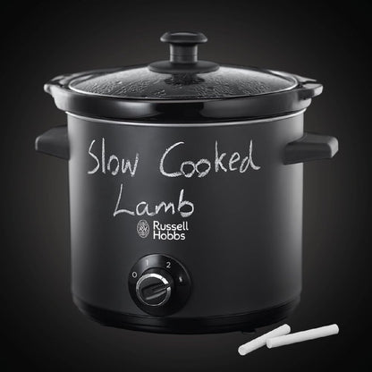 Russell Hobbs Chalkboard Slow Cooker 3.5L Black - Fun Family Meals
