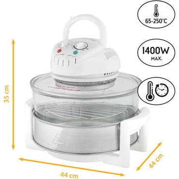 Large 17L TZS First Austria Halogen Oven with Extender Ring