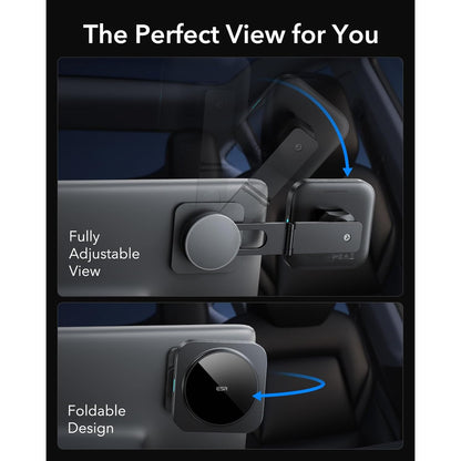ESR Qi2 Foldable MagSafe Car Mount Charger for iPhone